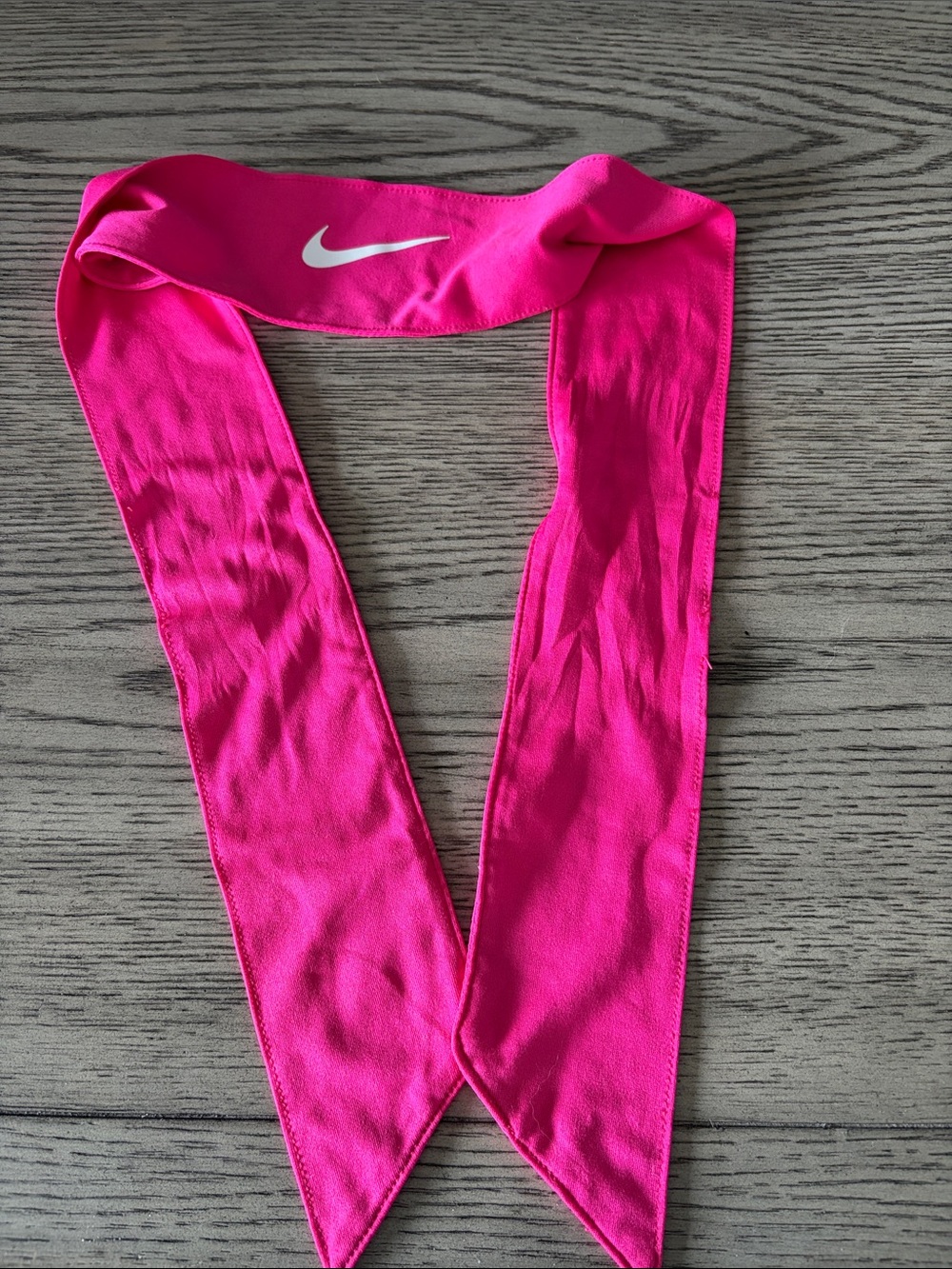 Nike Hot Pink Performance Head Wrap with White Swoosh